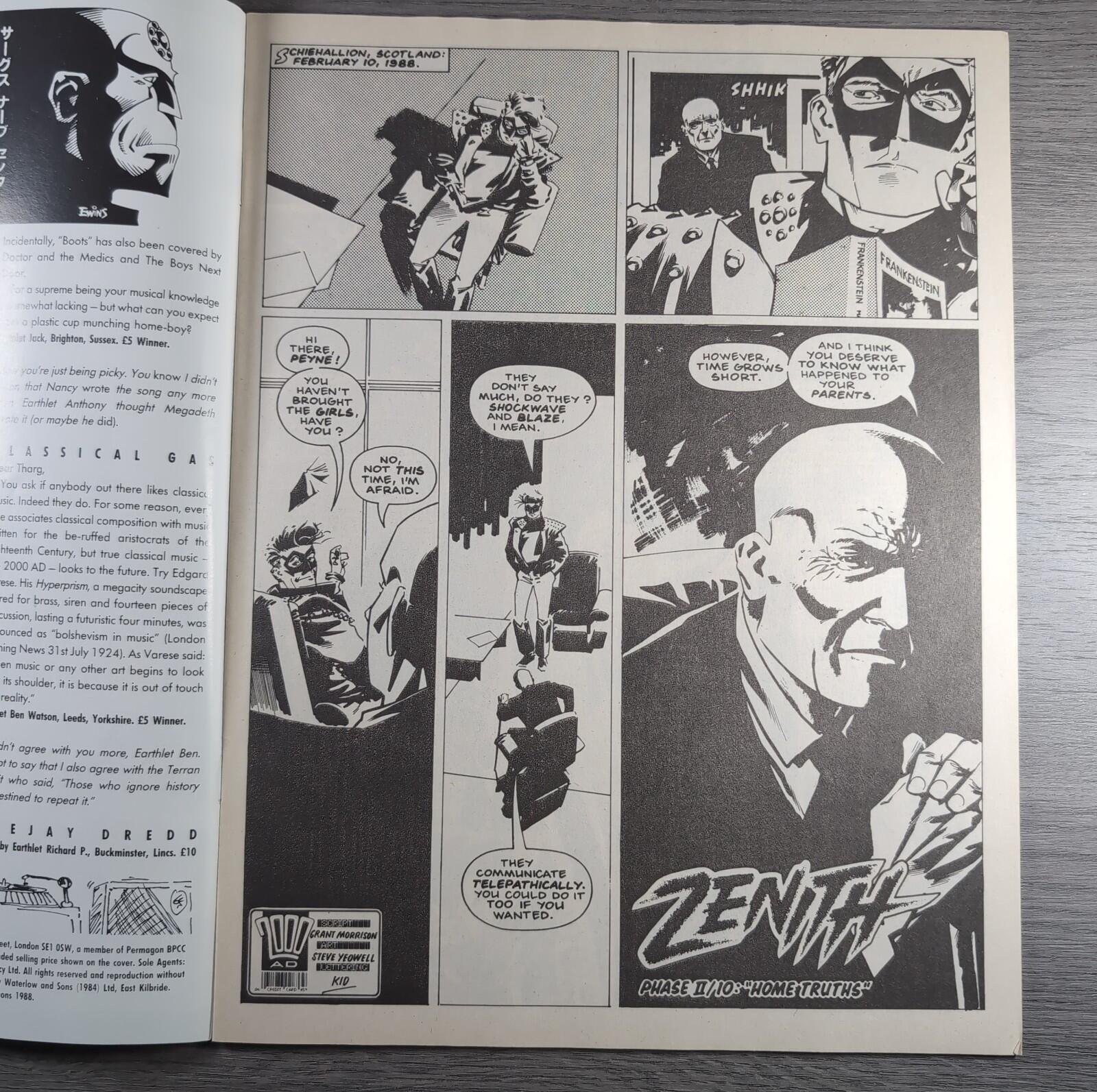 2000AD Prog 599 Featuring Judge Dredd 5th November 1988 Vintage Comic