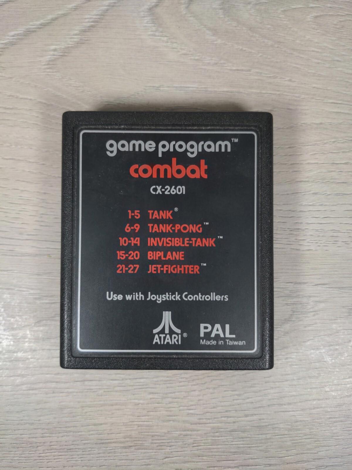 Atari 2600 Combat Cartridge & Manual Vintage Video Game Tested & Working