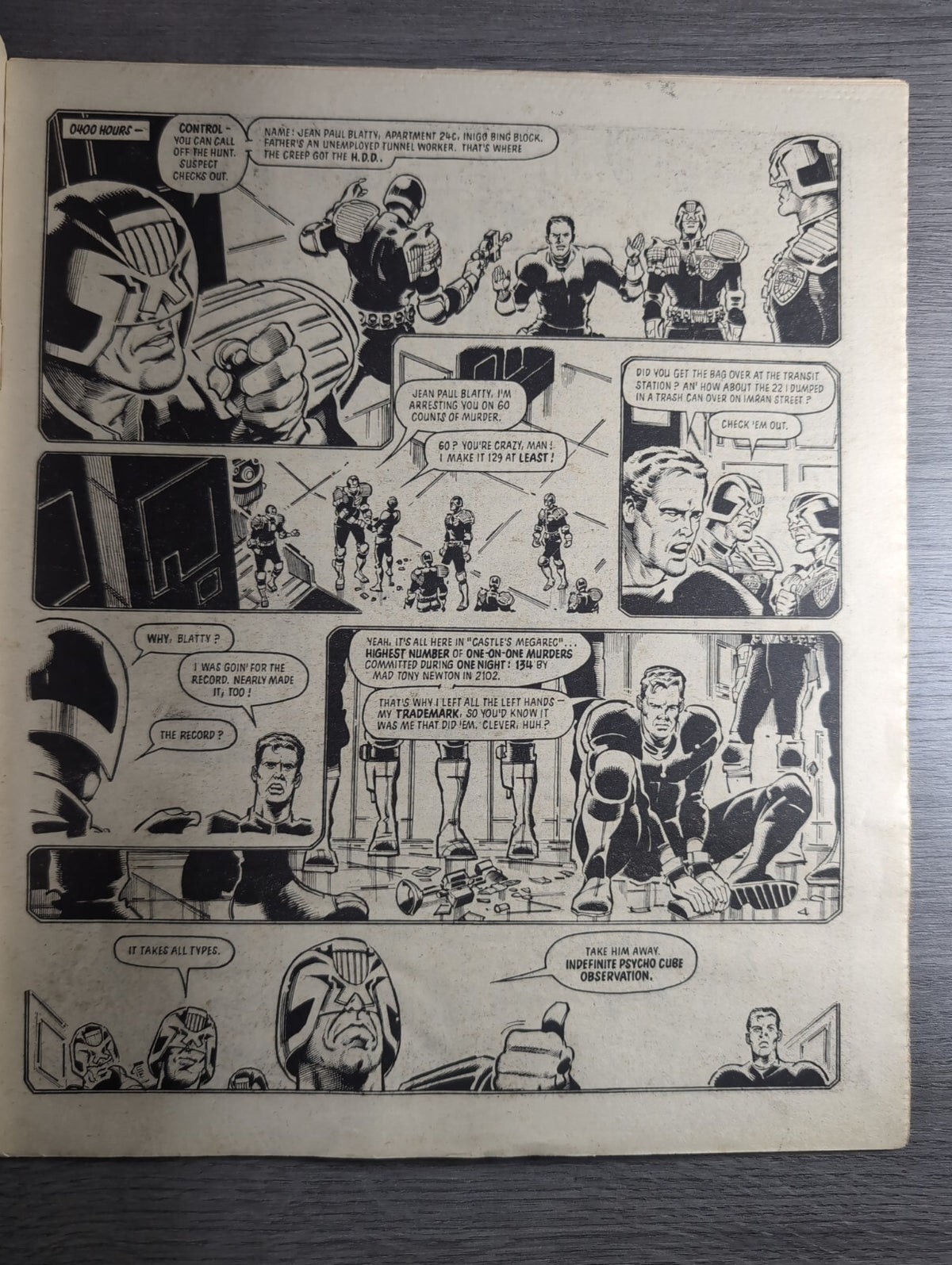 2000AD Prog 341 Featuring Judge Dredd Comic 5th Nov 1983 Vintage Retro Comic