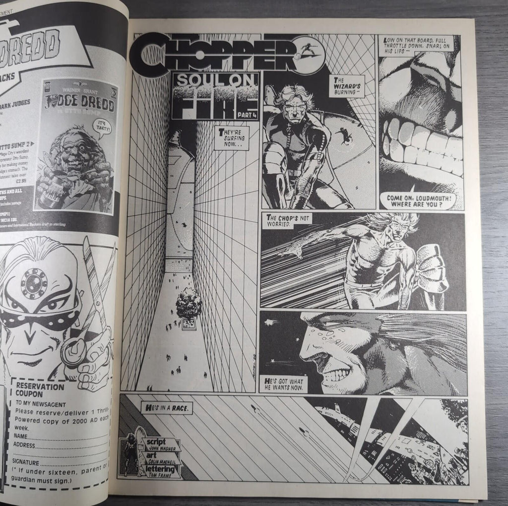 2000AD Prog 597 Featuring Judge Dredd 22nd October 1988 Vintage Comic