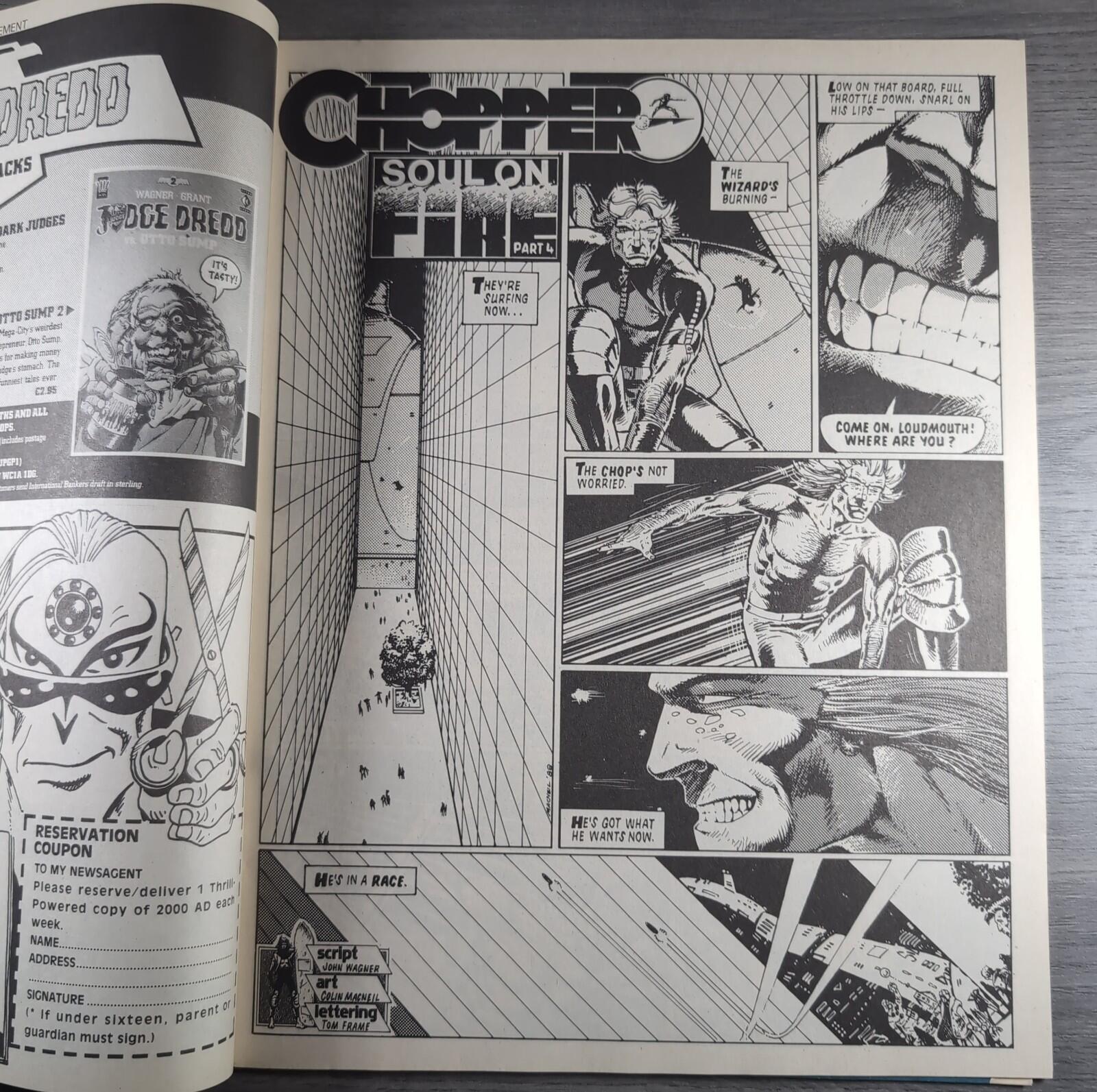 2000AD Prog 597 Featuring Judge Dredd 22nd October 1988 Vintage Comic