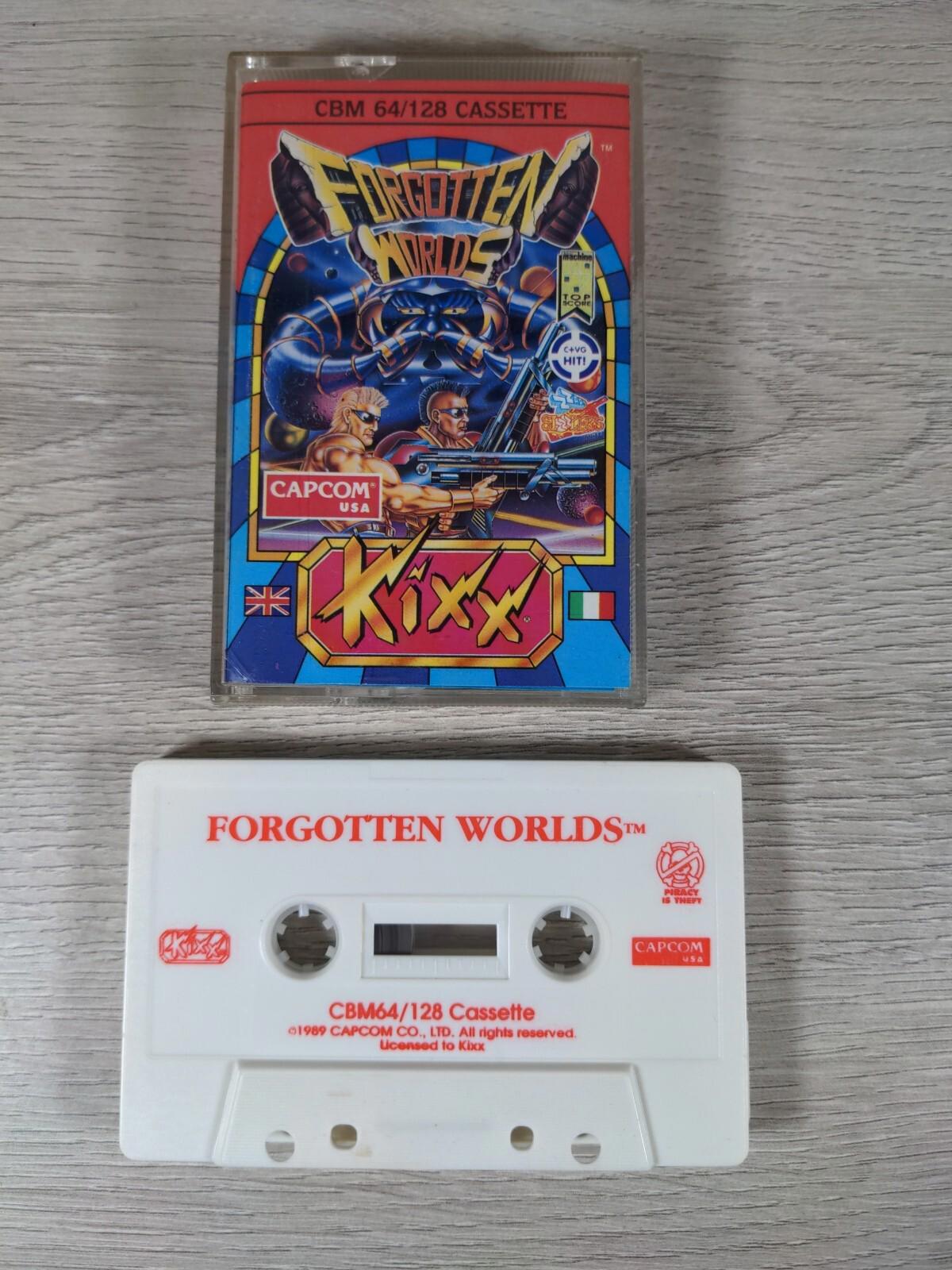 Forgotten Worlds Commodore 64 C64 Game Cassette Kixx Capcom Tested & Working