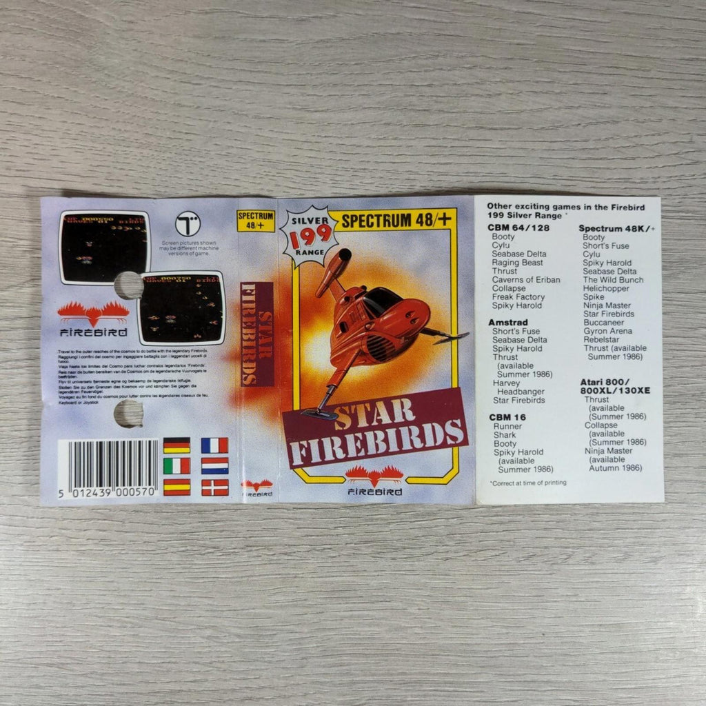 Star Firebirds ZX Spectrum 48K Firebird Game Cassette Tested & Working