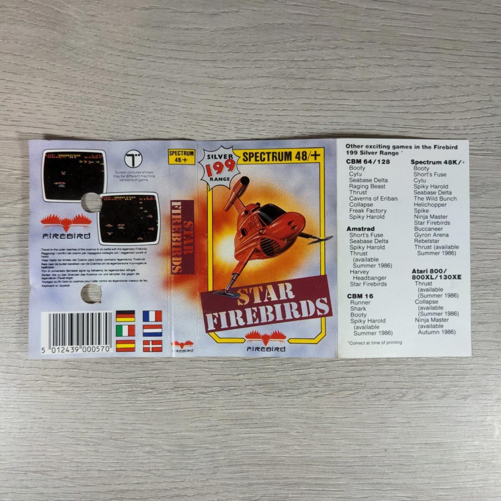 Star Firebirds ZX Spectrum 48K Firebird Game Cassette Tested & Working - Retrorama UK