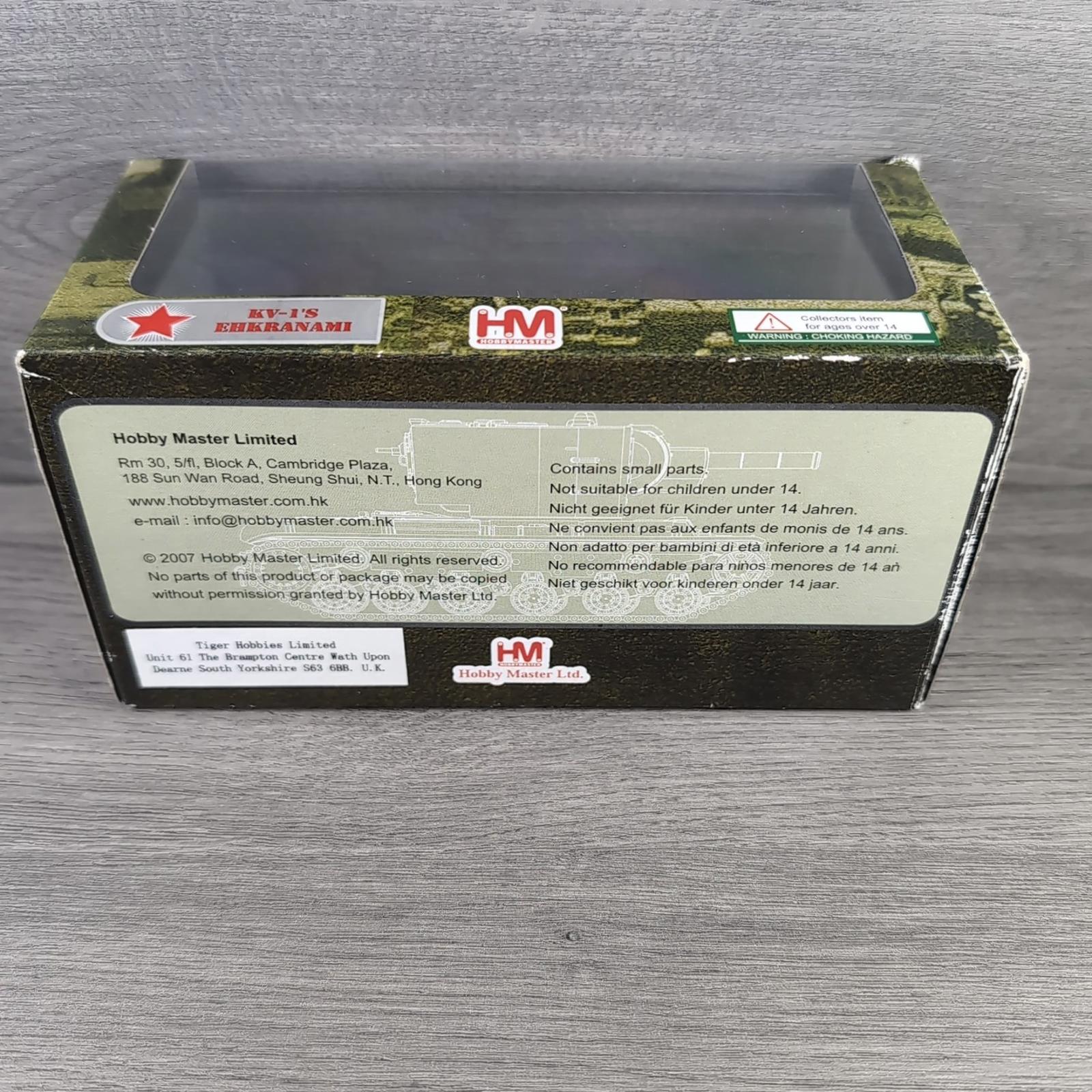 Hobby Master Russia's KV Heavy Tank 1:72 Scale Die-Cast Model HG3001