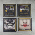 Strongbow 4 x Vintage Beer Mats Pub Bar Coaster Breweriana - Retrorama UK