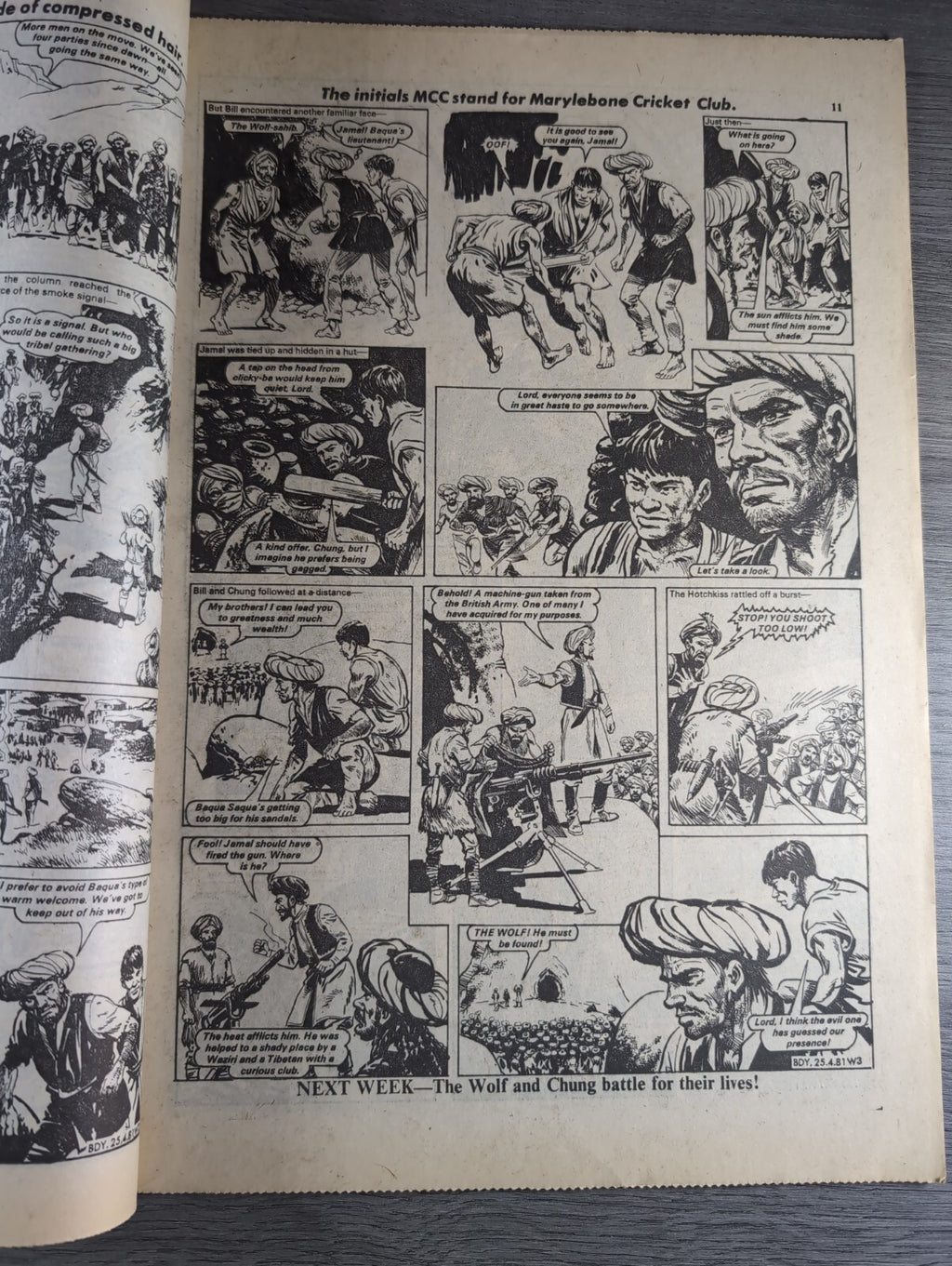 Buddy Comic Issue No 11 25th April 1981 Vintage Retro Comic