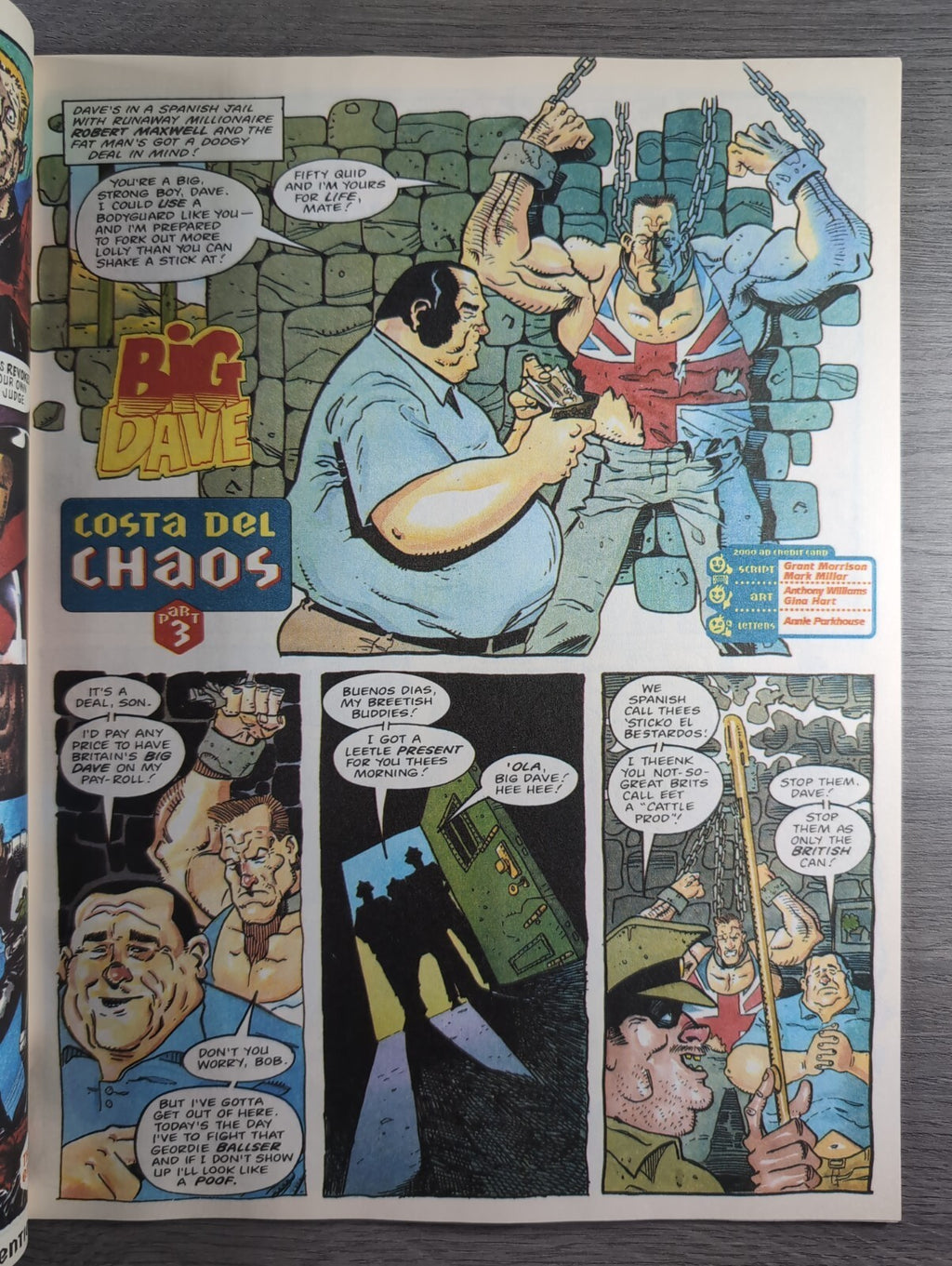 2000AD Prog 871 Featuring Judge Dredd Comic 21st Jan 1994 Vintage Retro Comic