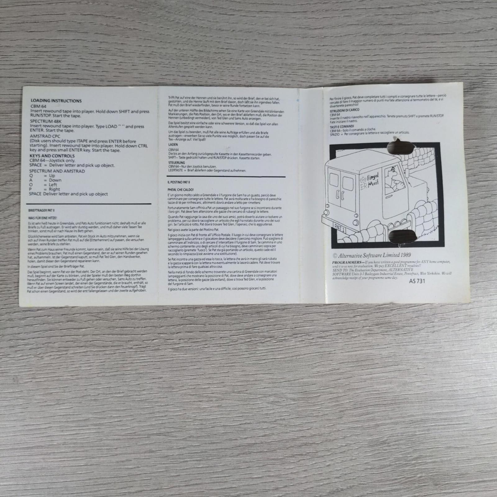 Postman Pat 2 Commodore 64 C64 Game Cassette Tested & Working - Retrorama UK