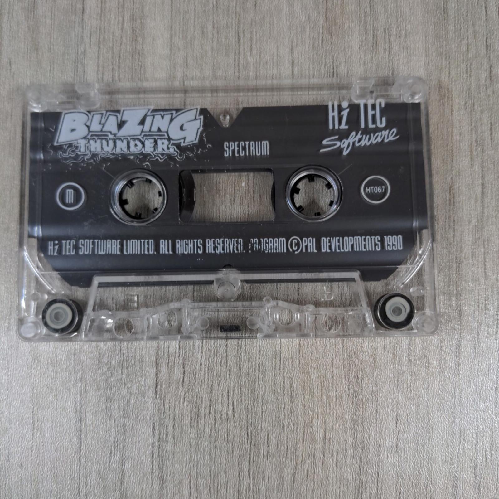 Blazing Thunder ZX Spectrum 48K Game Cassette Tested & Working