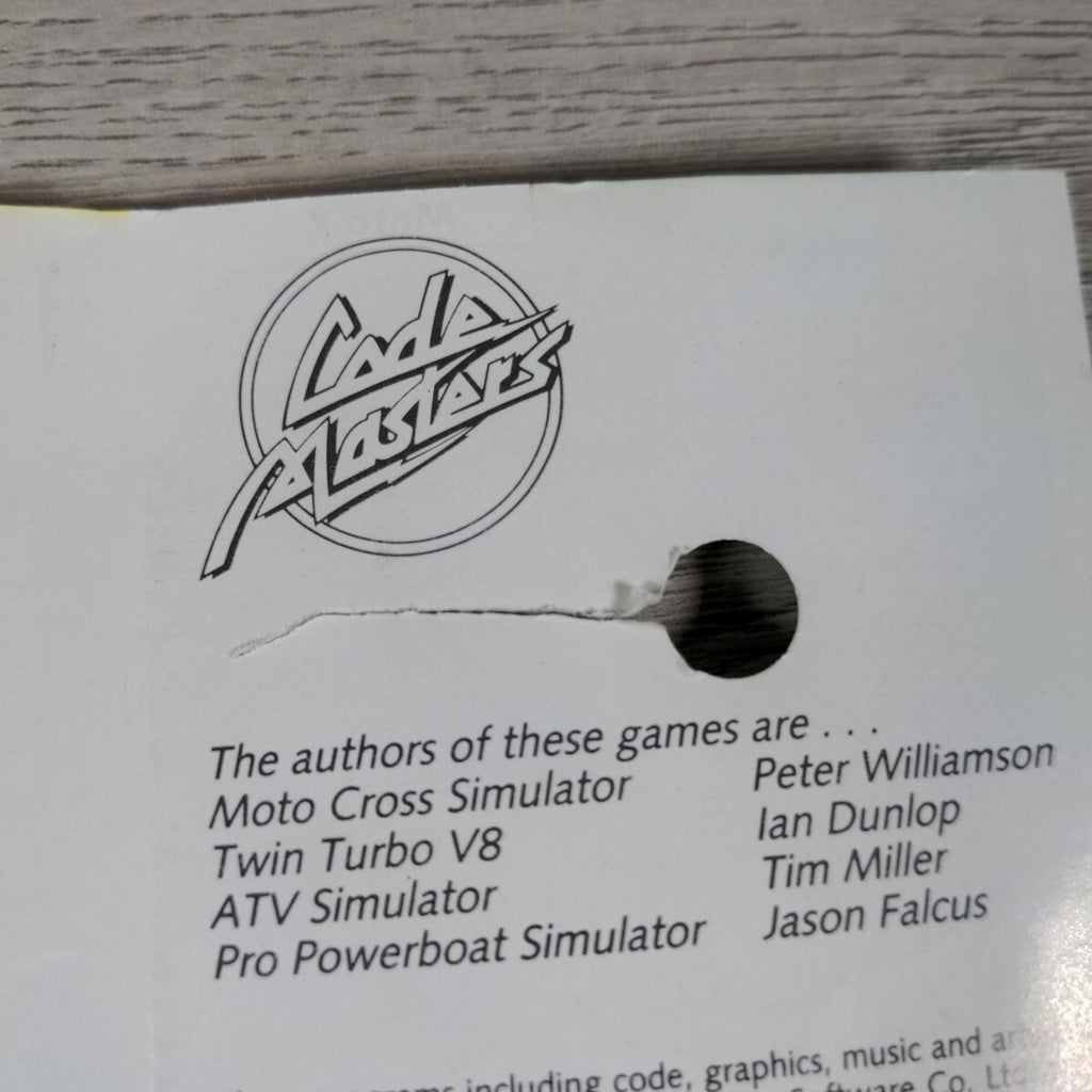 4 Quattro Power 2301 Moto X  ZX Spectrum 48K 128K Game Cassette Tested & Working