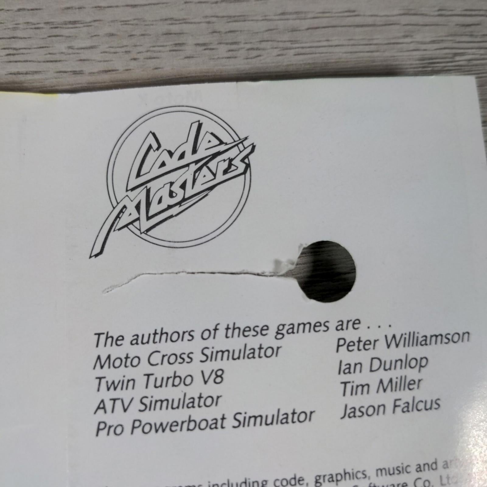 4 Quattro Power 2301 Moto X  ZX Spectrum 48K 128K Game Cassette Tested & Working