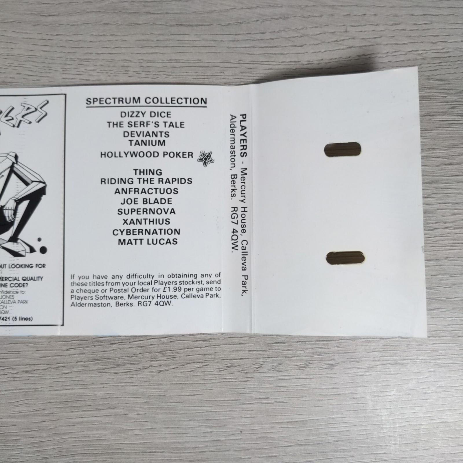 Hollywood Poker ZX Spectrum 48K 128K Video Game Cassette Tested & Working