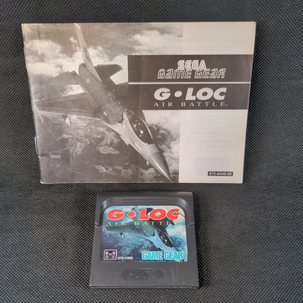 G-LOC Cartridge & Manual  Sega Game Gear Video Game Tested & Working