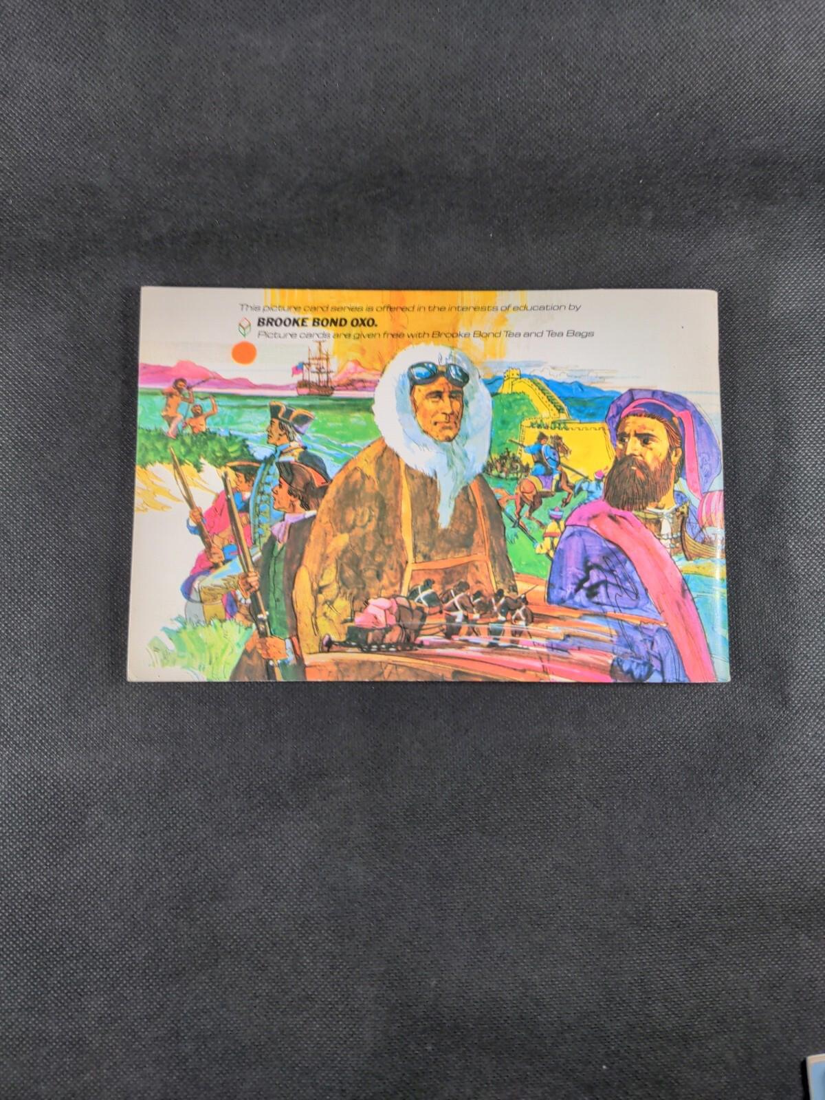 Brooke Bond Picture Cards Blank/Unused Card Album Adventurers & Explorers - Retrorama UK
