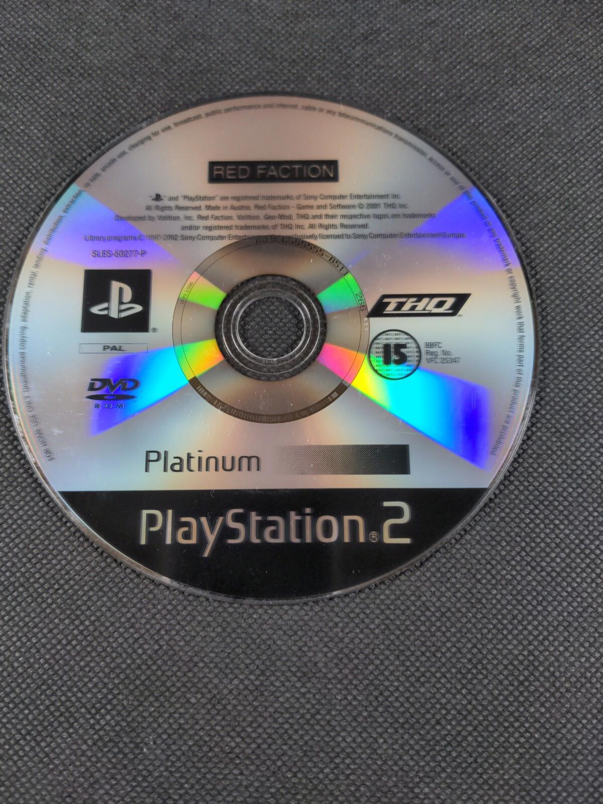 Red Faction Platinum PS2 PlayStation 2 PAL Region 15+