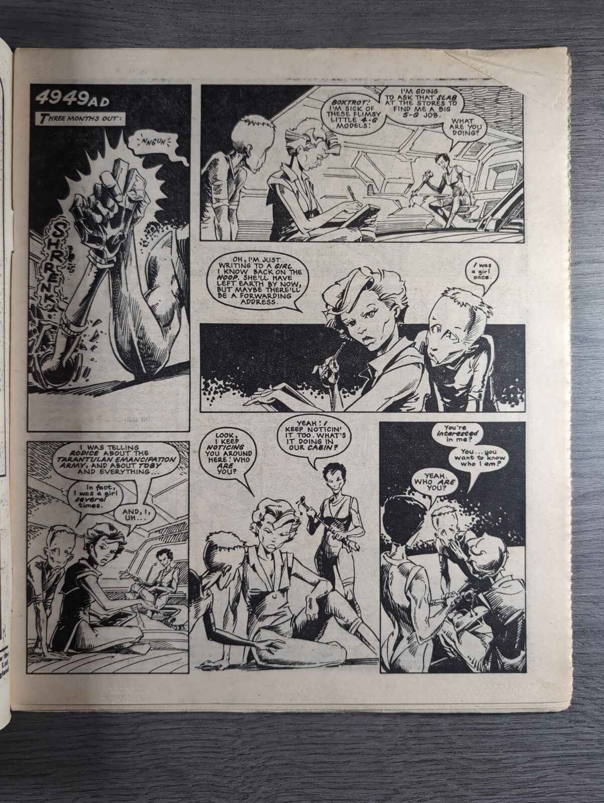 2000AD Prog 408 Featuring Judge Dread Comic 9th March 1985 Vintage Retro Comic