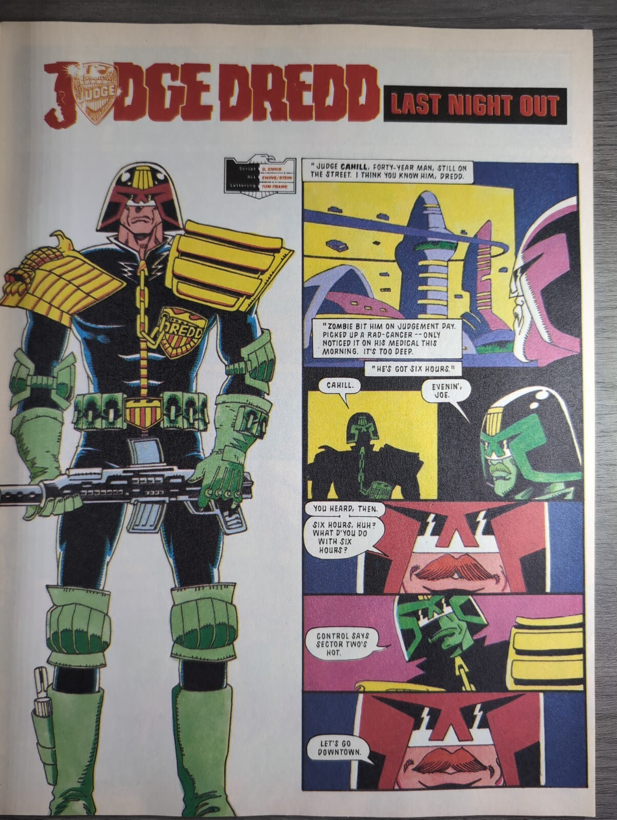 2000AD Prog 823 Featuring Judge Dredd Comic 20th Feb 1993 Vintage Retro Comic