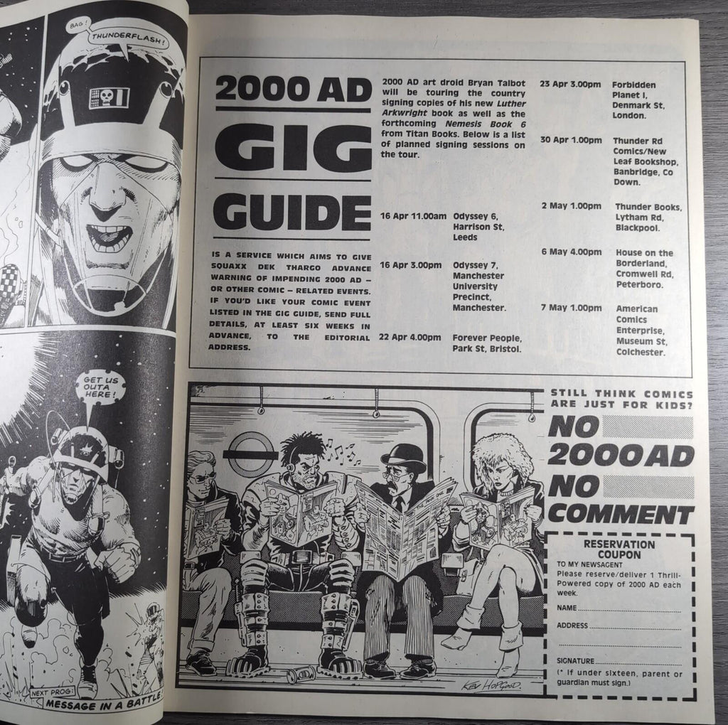 2000AD Prog 568 Featuring Judge Dredd 2nd April 1988 Vintage Comic