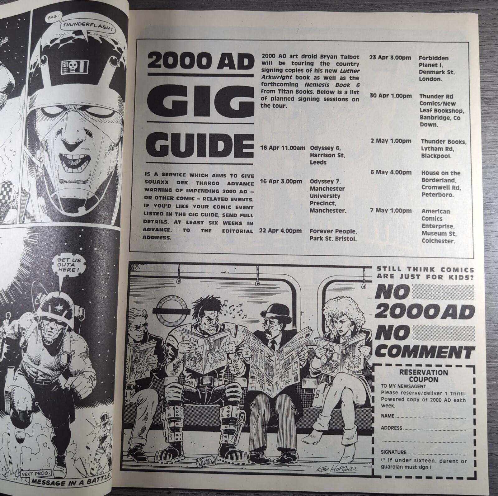 2000AD Prog 568 Featuring Judge Dredd 2nd April 1988 Vintage Comic