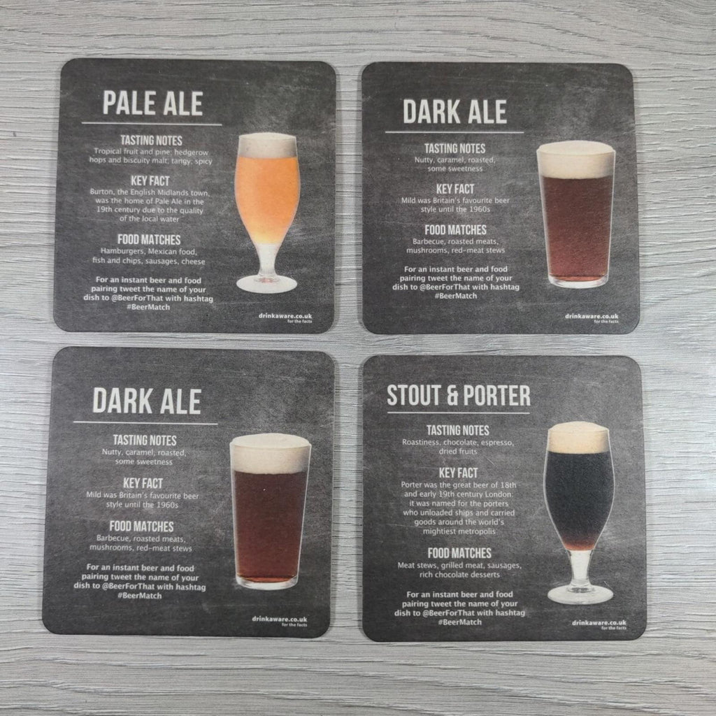Theres A Beer For That 4 x Vintage Beer Mats Pub Bar Coaster Breweriana - Retrorama UK