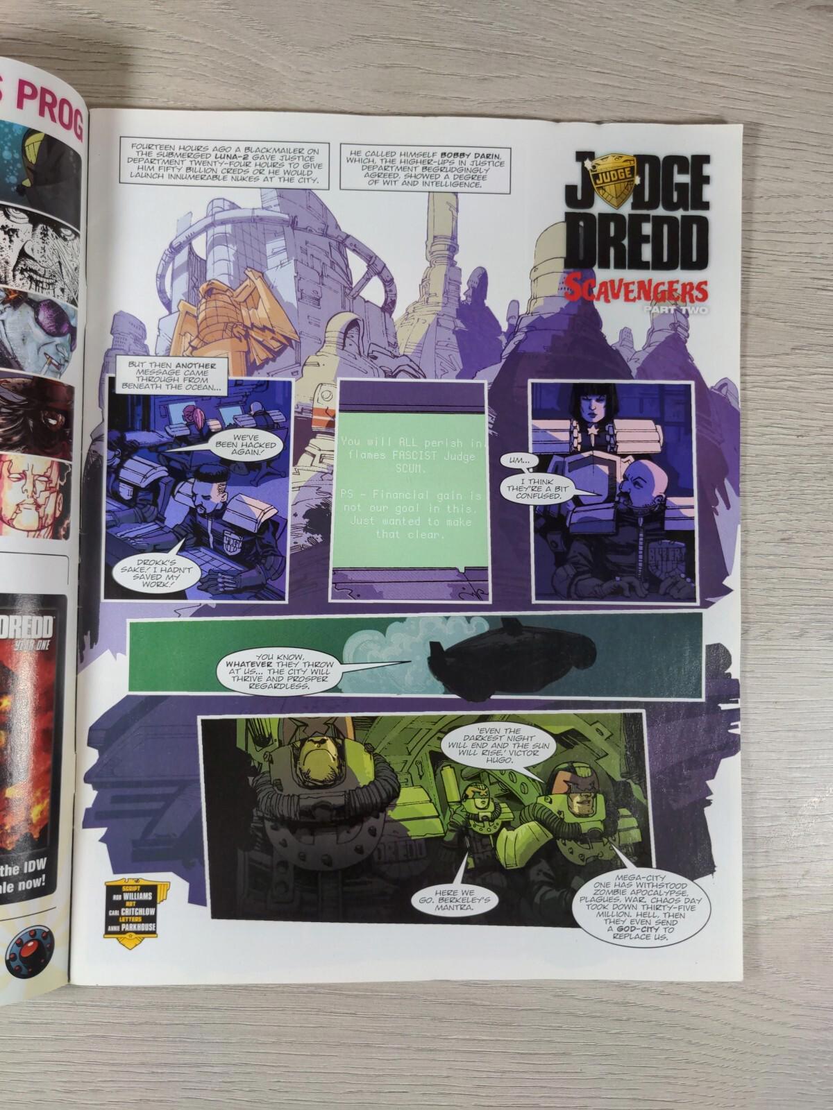 2000AD Comic Under Pressure! Prog 1843 Date 31st July 2013