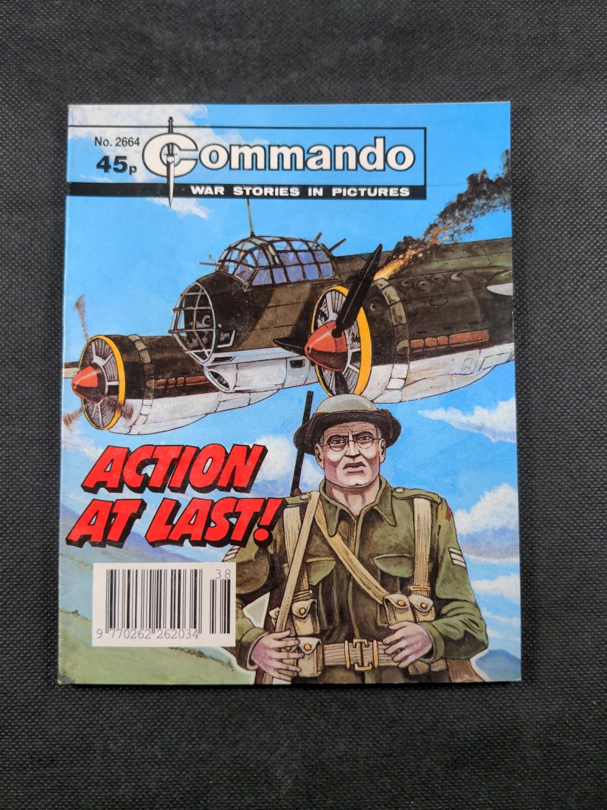 Commando Comic Issue Number 2664 Action At Last - Vintage Comic - Retrorama UK