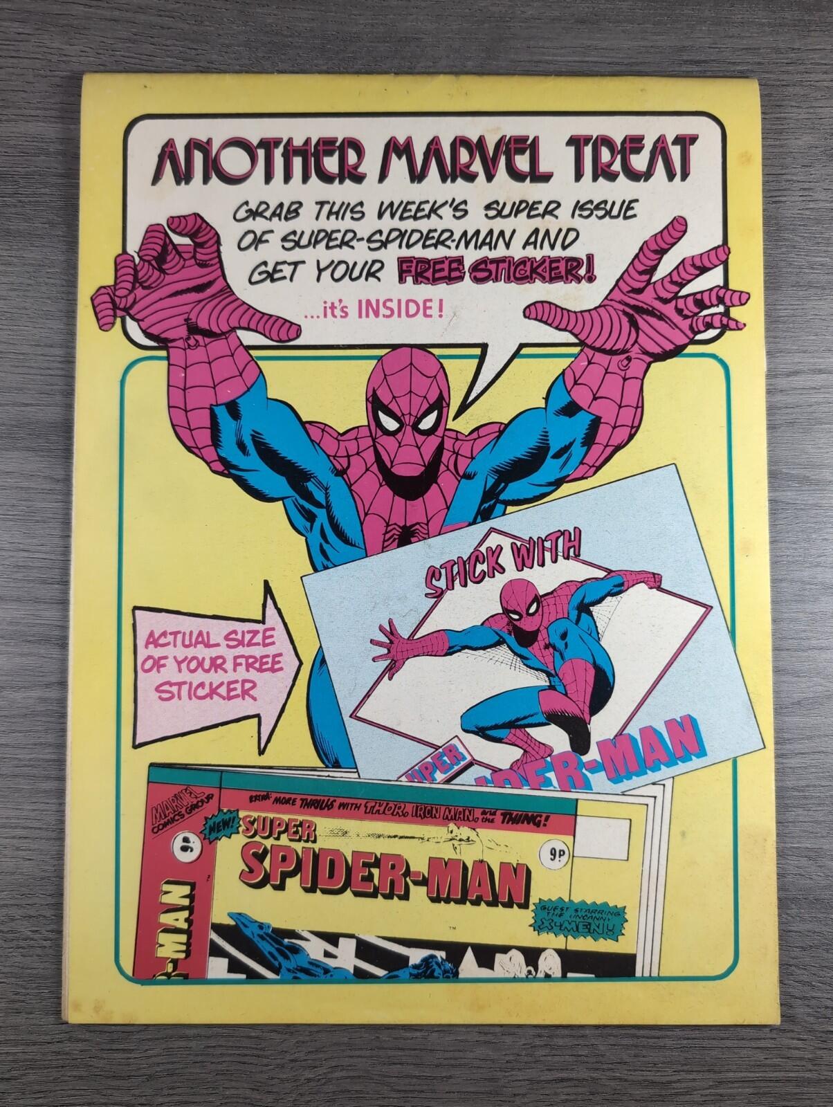 Super Spider-Man With The Super Heroes No. 161 Marvel Comics 13th March 1976