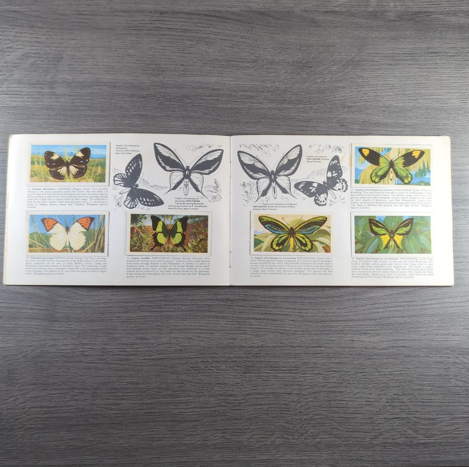 Brooke Bond Tea Picture Cards Album Butterflies Of The World Complete Set