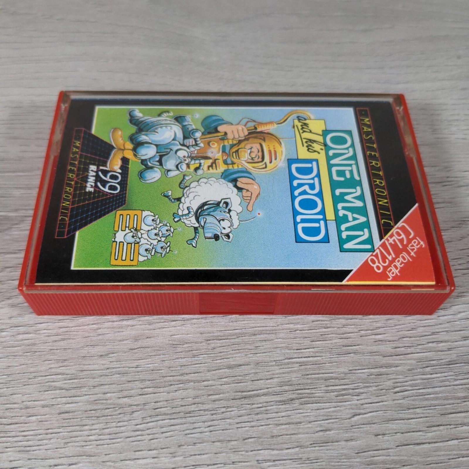 One Man And His Droid Commodore 64 C64 Video Game Cassette Tested & Working
