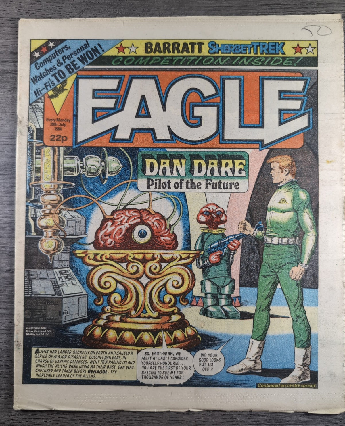 Eagle Comic Issue 26th July 1984  Vintage Retro UK Comic