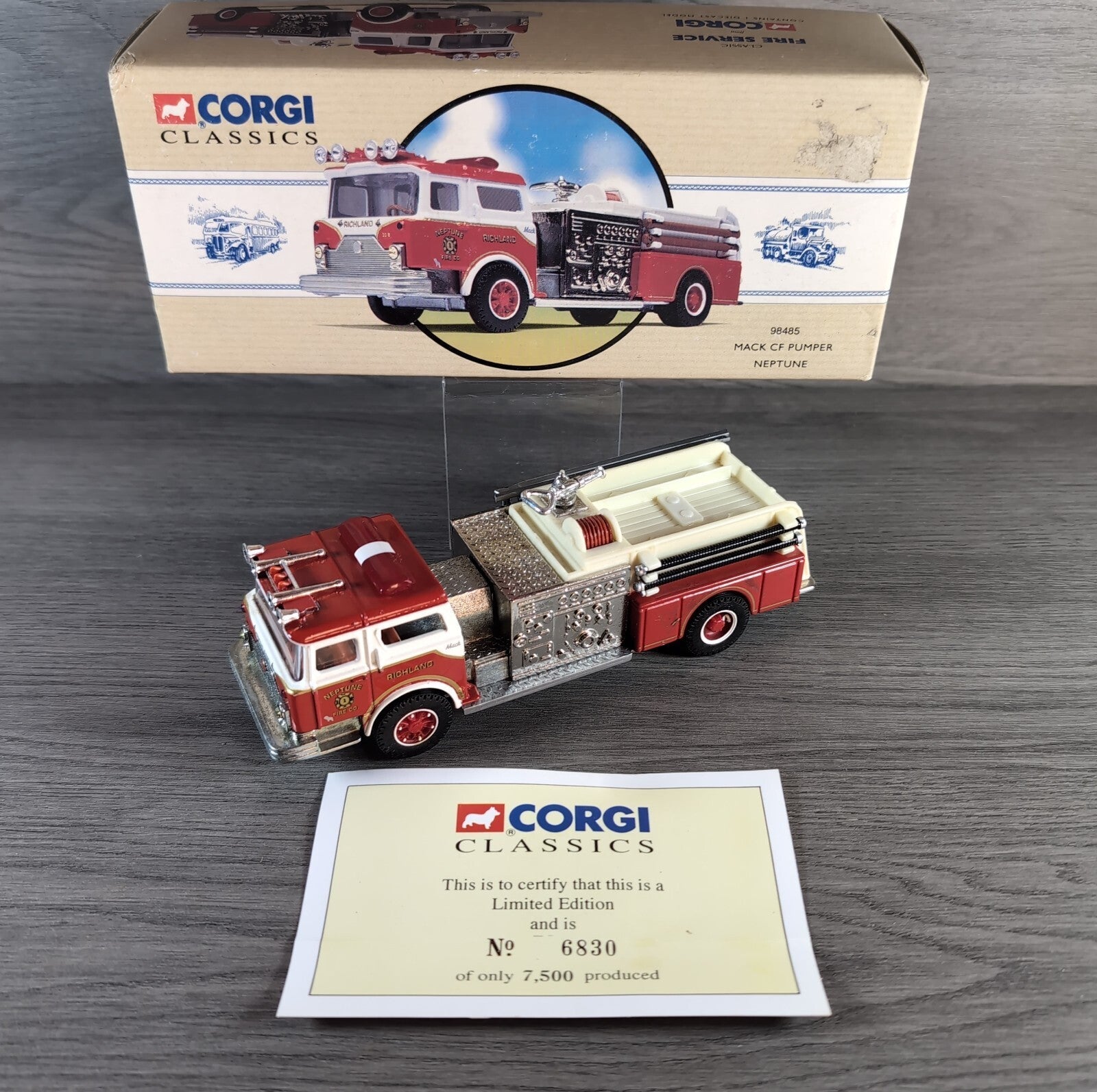 Corgi Classics 98485 Mack CF Pumper Fire Truck Die-Cast Model