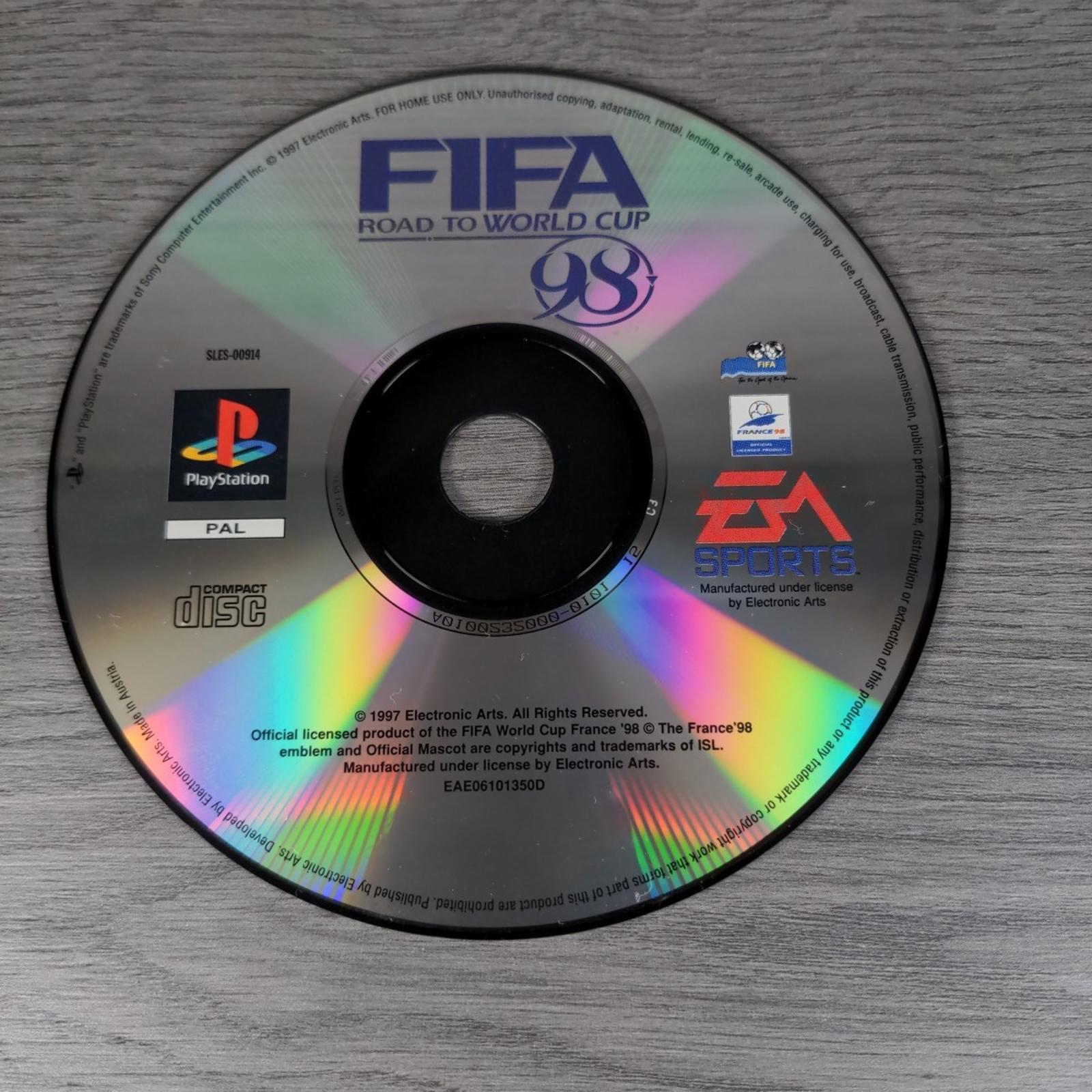 FIFA 98 Road To World Cup Game Playstation 1 PS1 EA Sports Tested & Working