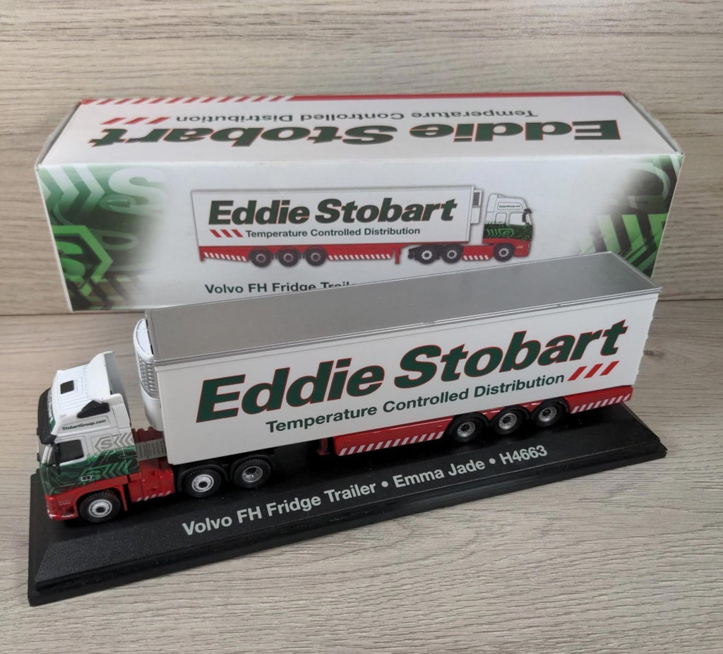 Atlas Editions Eddie Stobart Volvo FH Fridge Trailer Emma Jade H4663  1:76 Scale