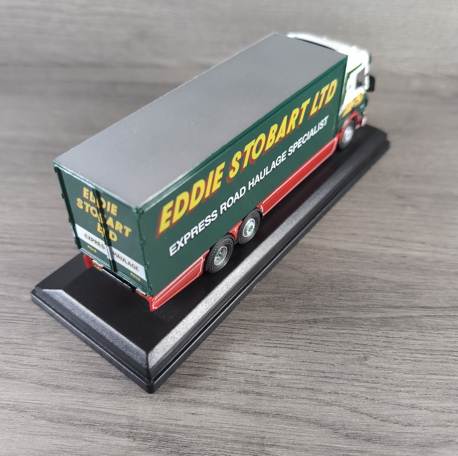 Atlas Editions Eddie Stobart Scania 94D 6 Wheel Box Van F018 Die-Cast 1:76 Scale
