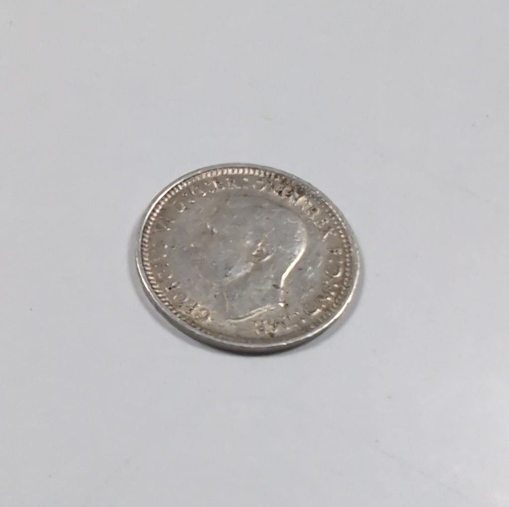 1944 George VI Sterling Silver 3D Threepence Coin Australia Vintage Coin