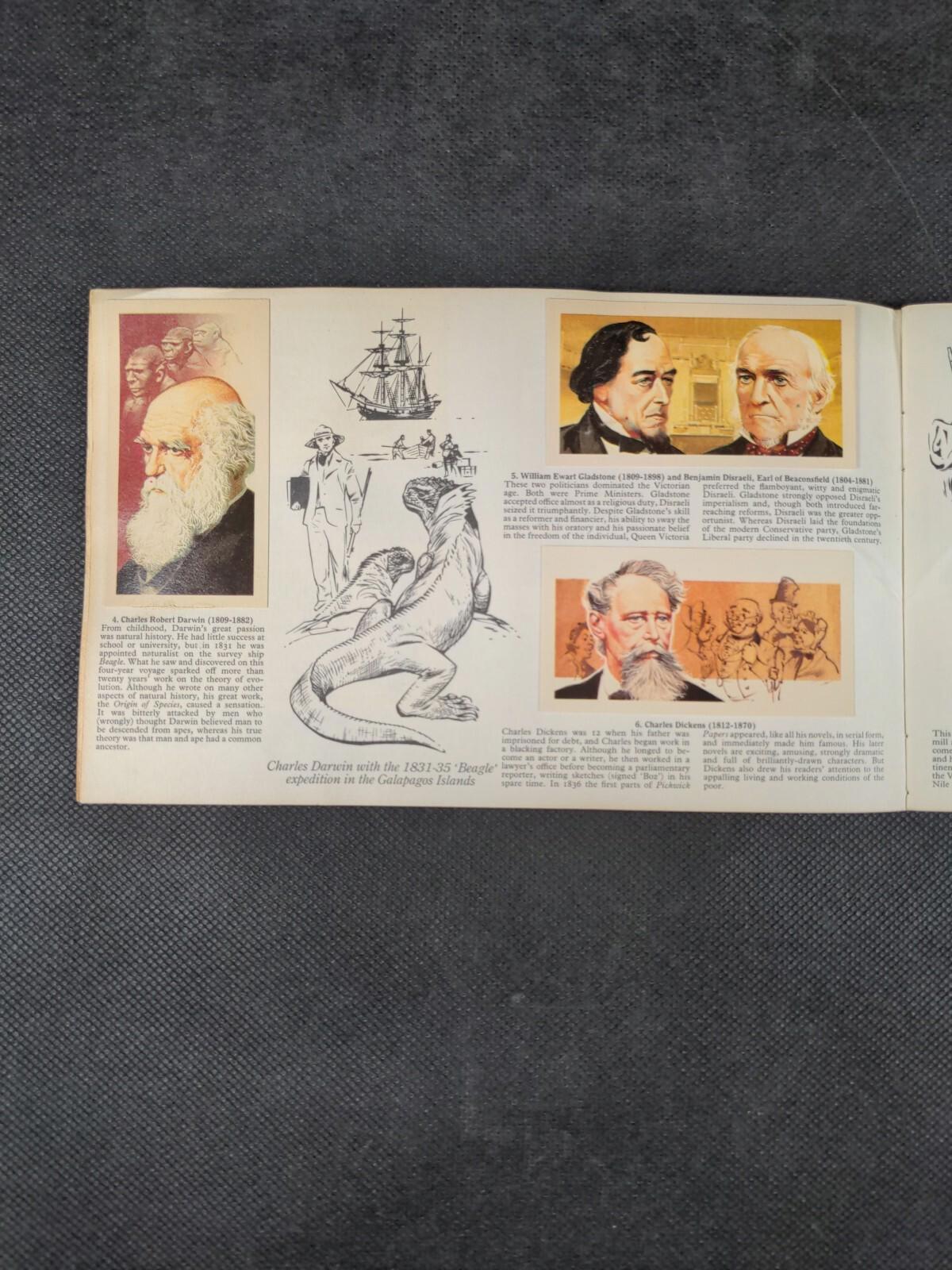 Brooke Bond Tea Famous People 1869-1969 Picture Card Album Complete Set