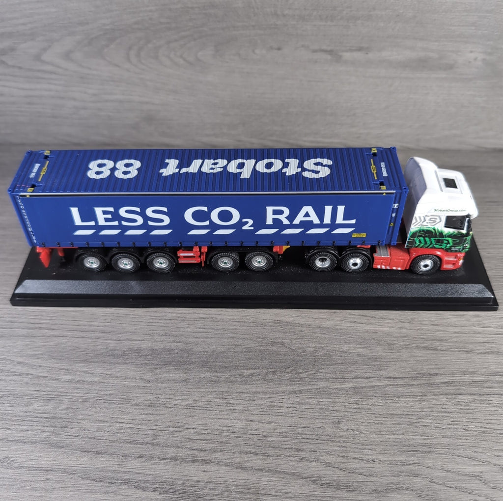 Atlas Editions Eddie Stobart Scania R440Highline Skeletal Trailer Olave St Clair