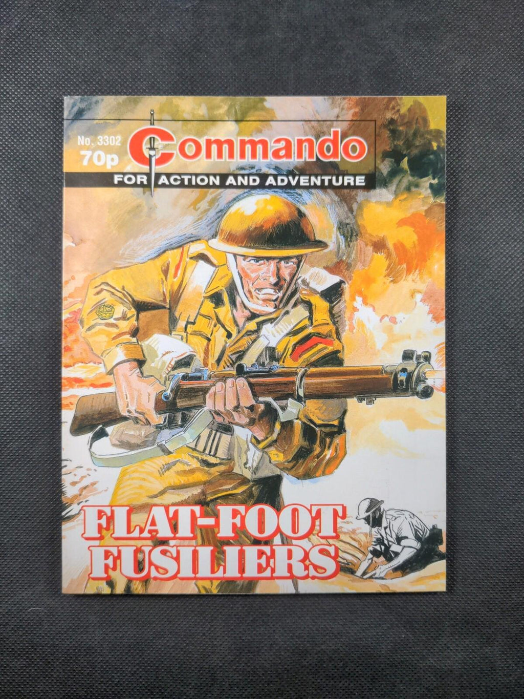 Commando Comic Issue Number 3302 Flat-Foot Fusiliers - Vintage Comic - Retrorama UK