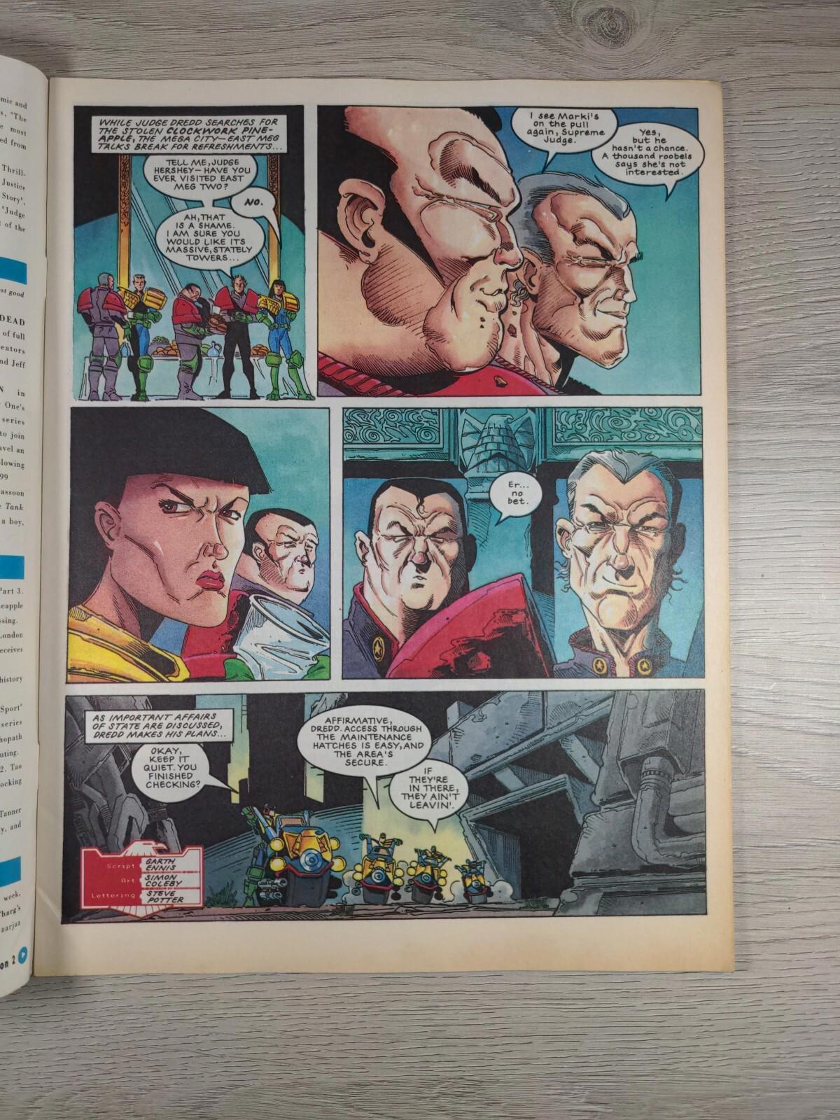 2000AD Featuring Judge Dredd Prog 745 August 1991 Vintage Comic - Retrorama UK