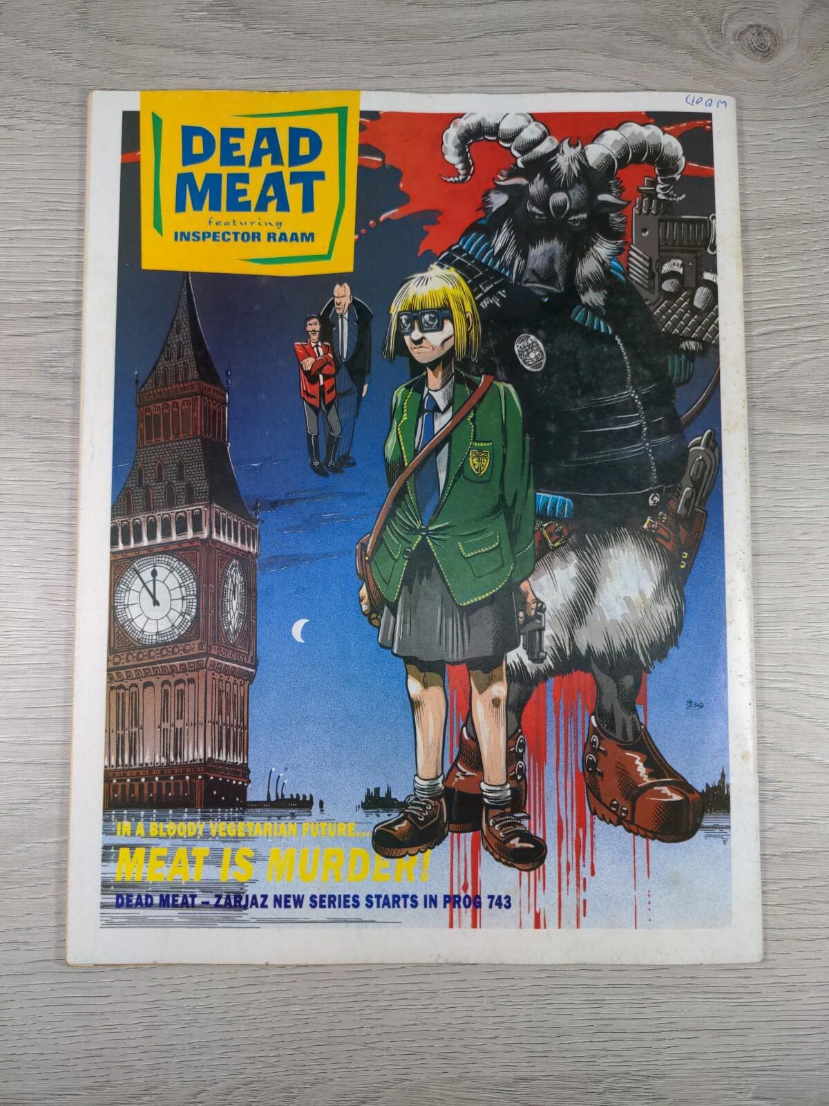 2000AD Featuring Judge Dredd Prog 742 August 1991 Vintage Comic - Retrorama UK