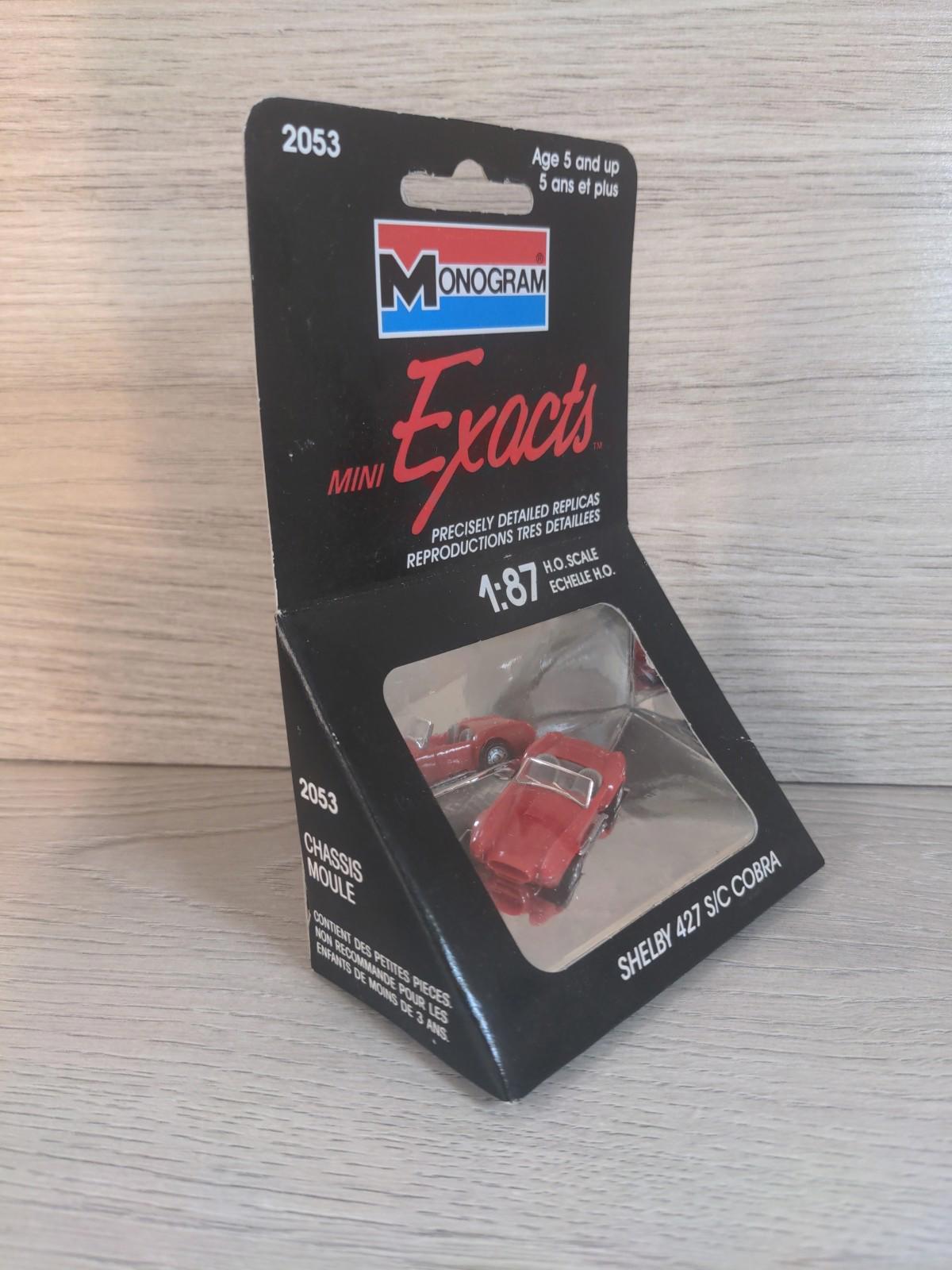 Monogram Mini Exacts Shelby 427 S/C Cobra No 2053 Diecast Model 1:87 H.O Scale - Retrorama UK