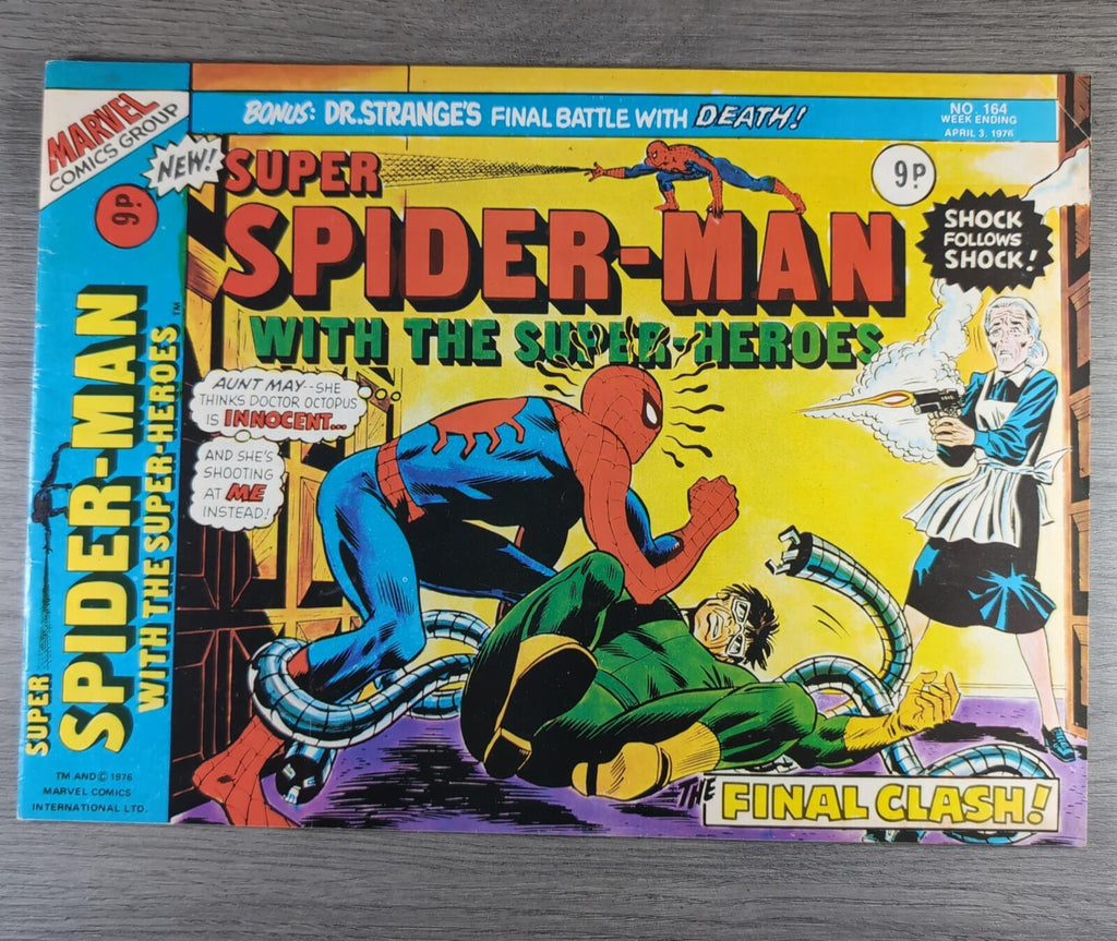 Super Spider-Man With The Super Heroes No. 164 Marvel Comics 3rd April 1976