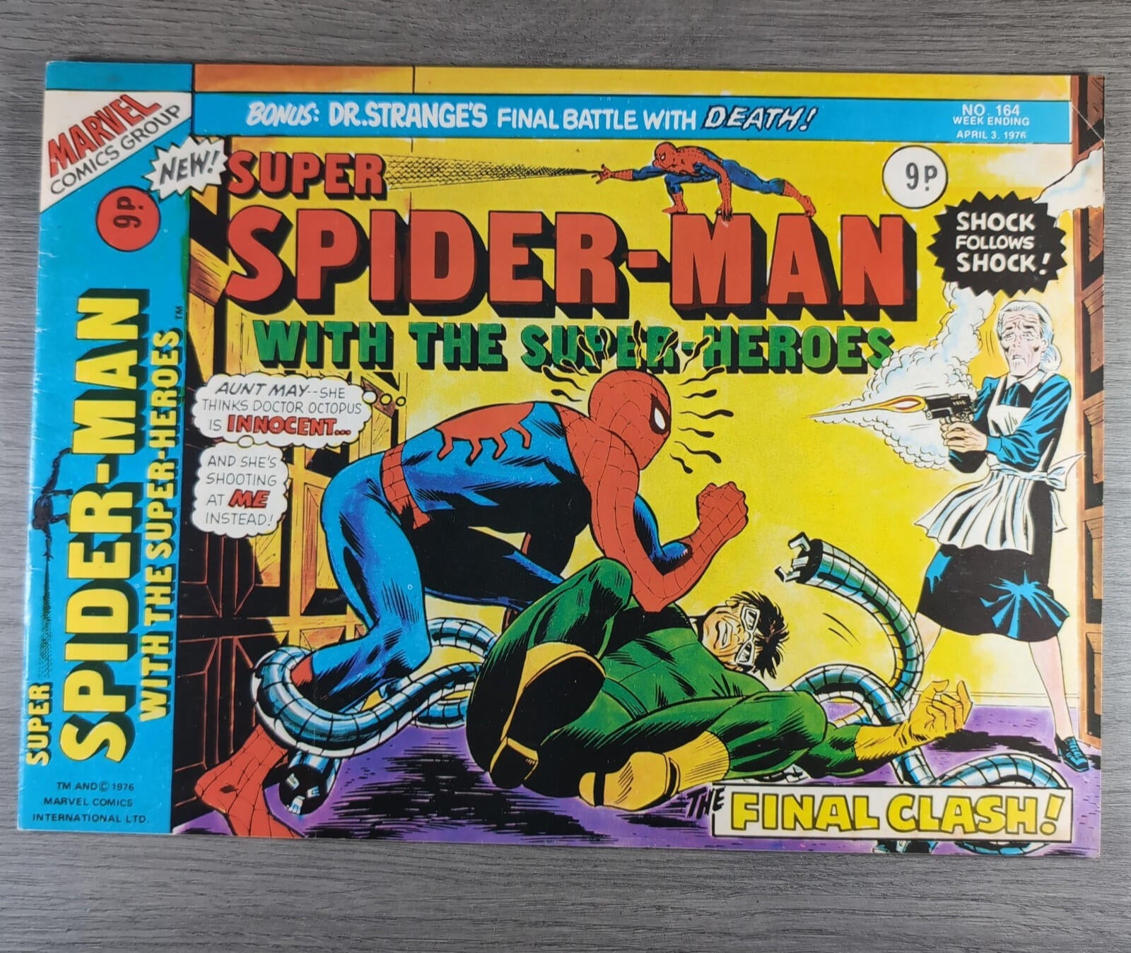 Super Spider-Man With The Super Heroes No. 164 Marvel Comics 3rd April 1976