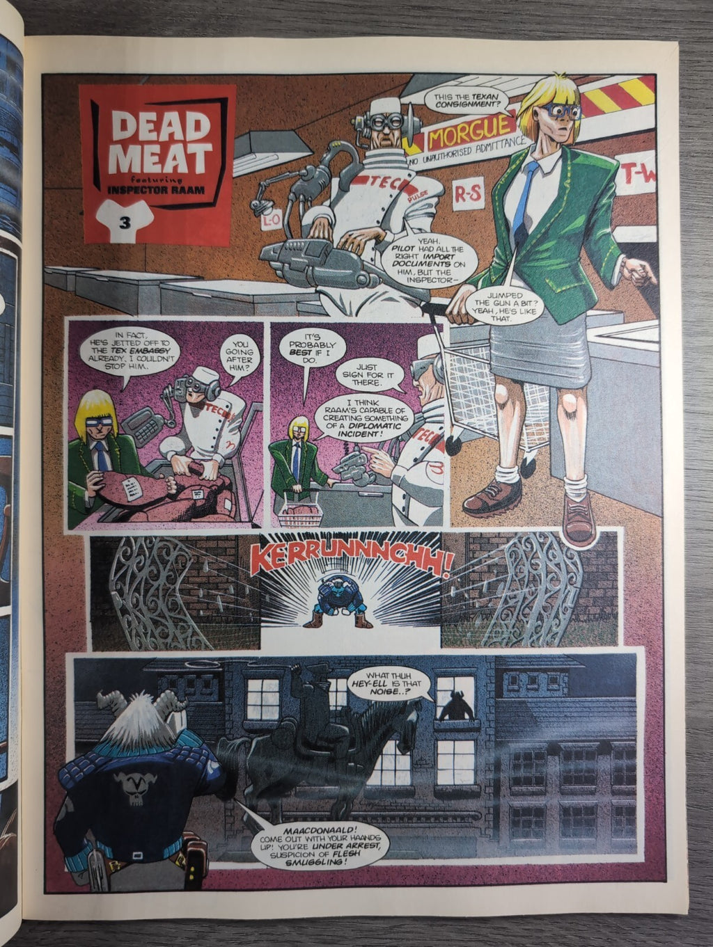 2000AD Prog 815 Featuring Judge Dredd Comic 26th Dec 1992 Vintage Retro Comic