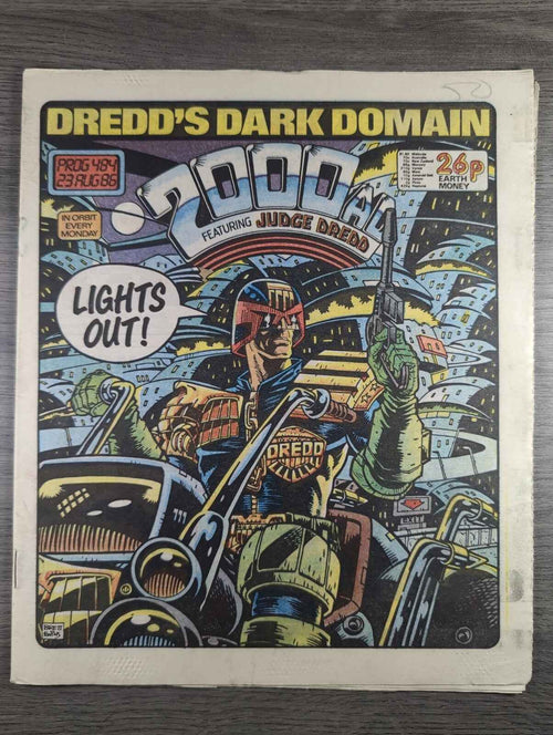 2000AD Prog 484 Featuring Judge Dread Comic Date 23rd Aug 1986 Retro Comics