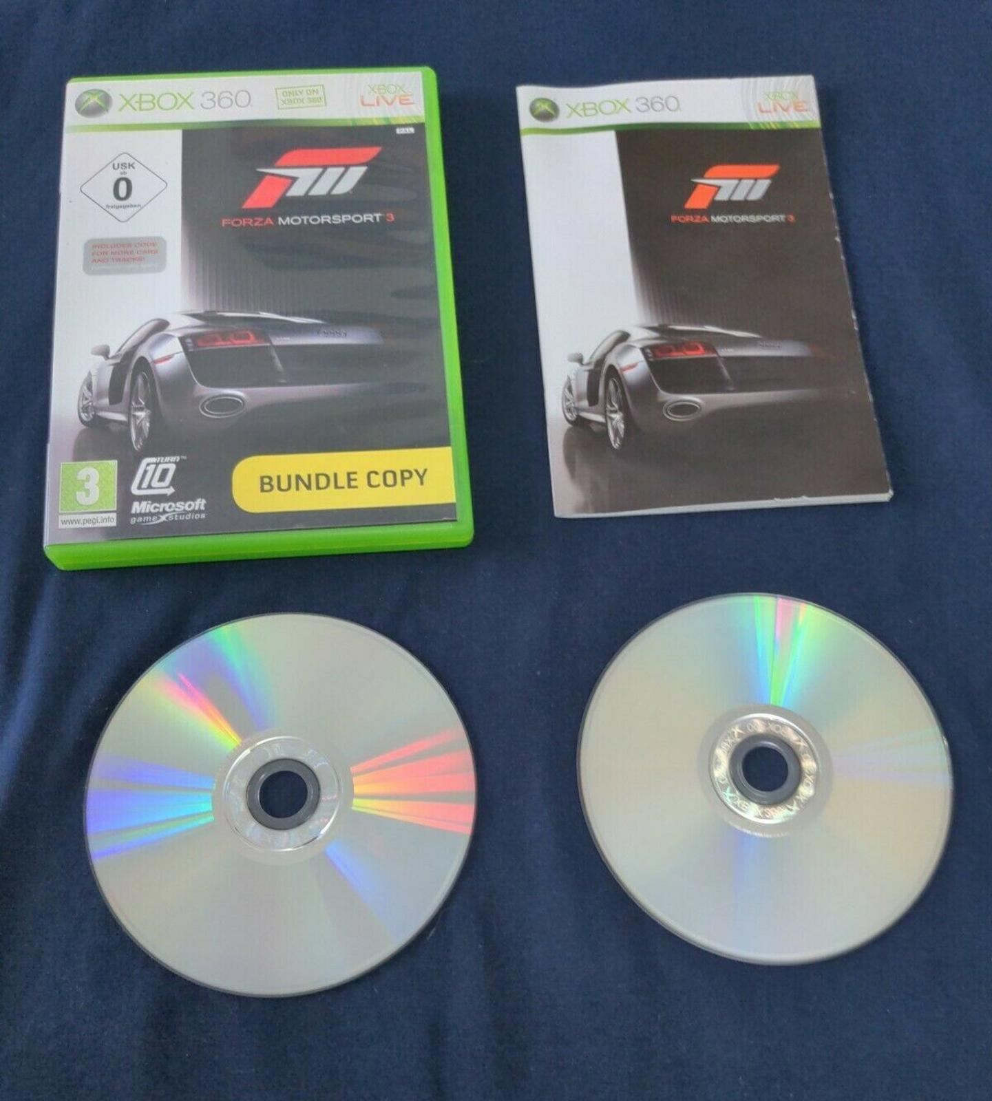 Forza Motorsport 3 Microsoft Xbox 360 Game PEGI 3+ Racing Very Good Condition
