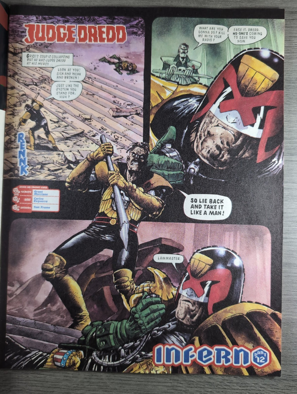 2000AD Prog 853 Featuring Judge Dredd Comic 18th Sept 1993 Vintage Retro Comic