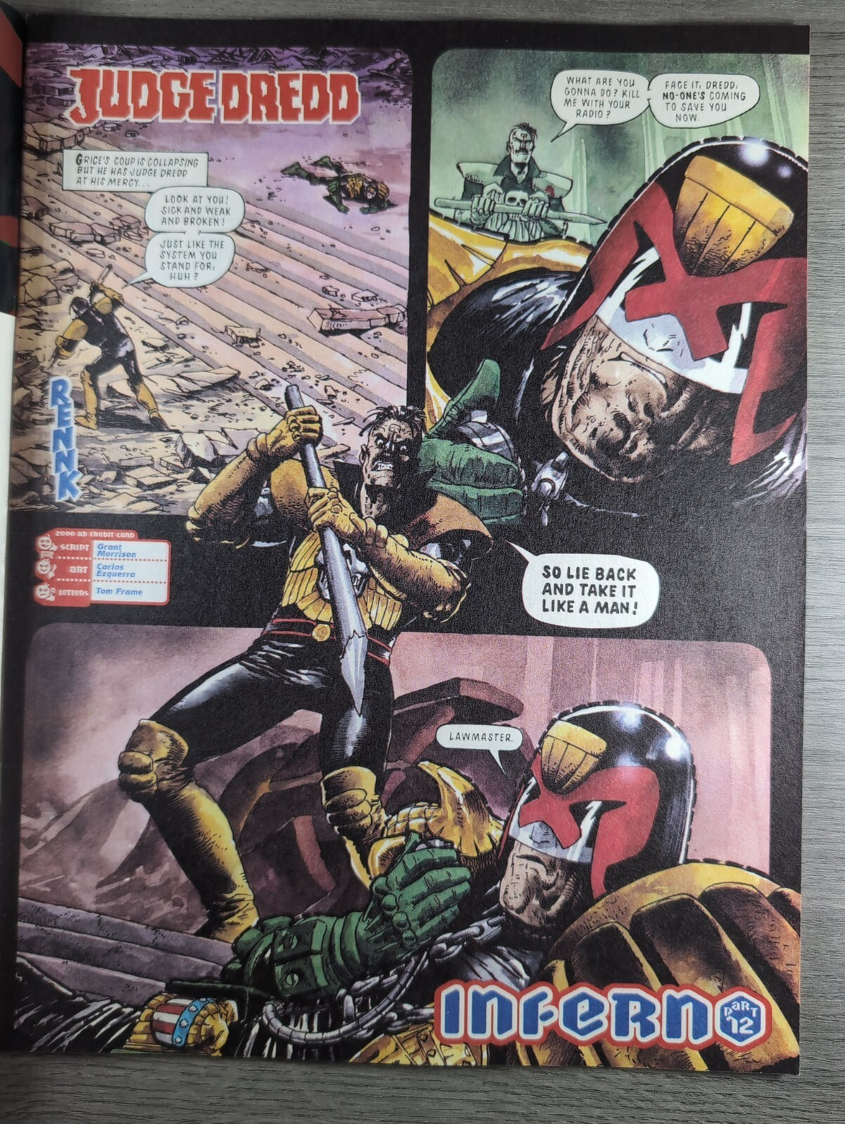 2000AD Prog 853 Featuring Judge Dredd Comic 18th Sept 1993 Vintage Retro Comic
