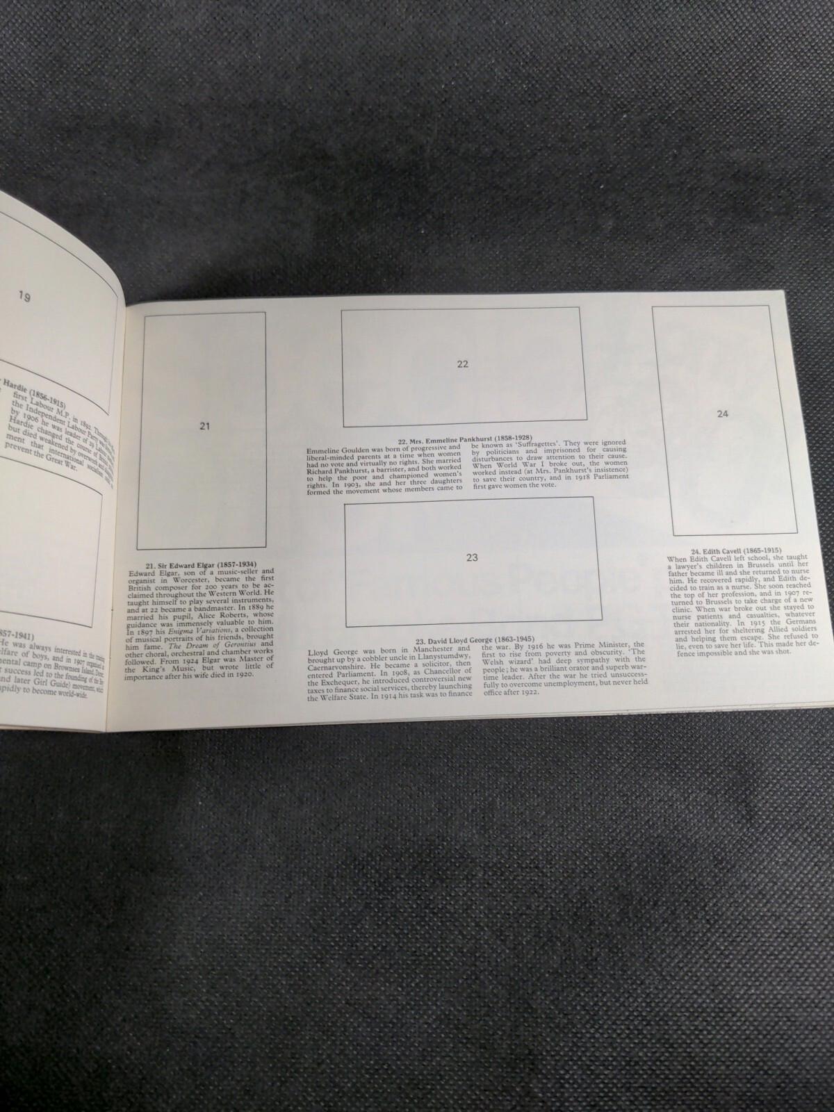 Brooke Bond Picture Cards Blank/Unused Card Album Famous People